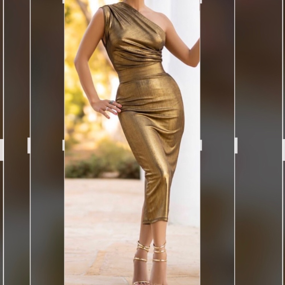 Brand new gold dress